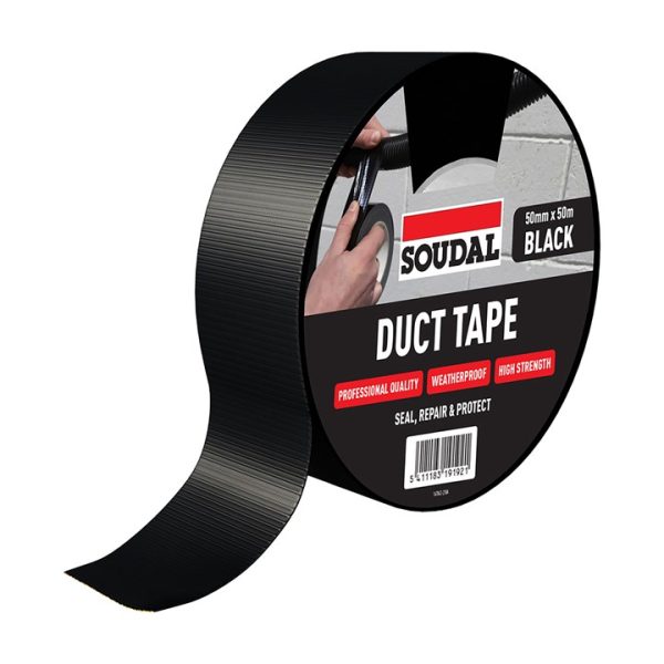 Soudal duct tape - BLACK (50mm x 50m)