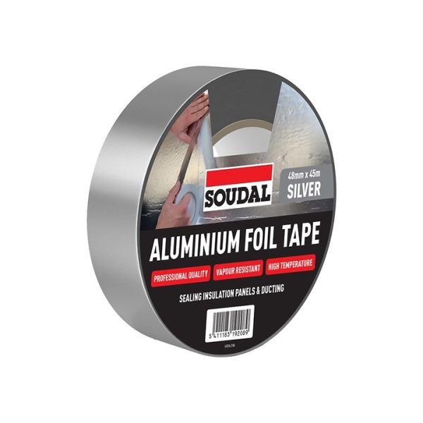 Soudal aluminium foil tape - SILVER (48mm x 45m)