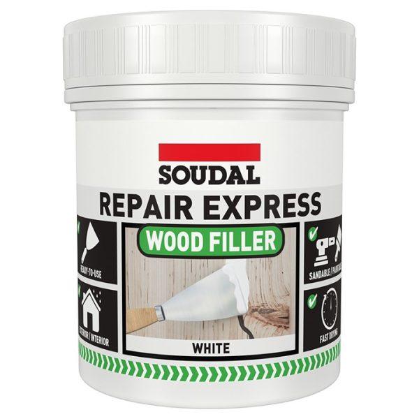 Soudal repair express wood filler - WHITE (400g)