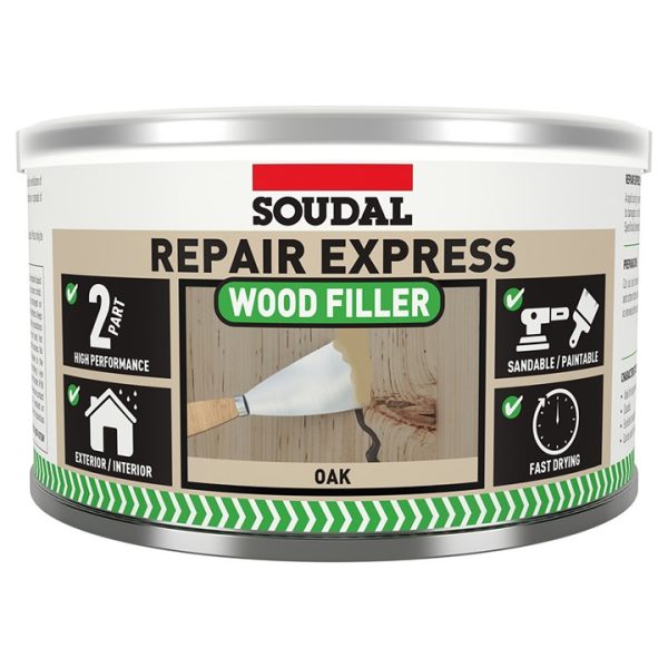 Soudal repair express wood filler 2 P - OAK (500g)