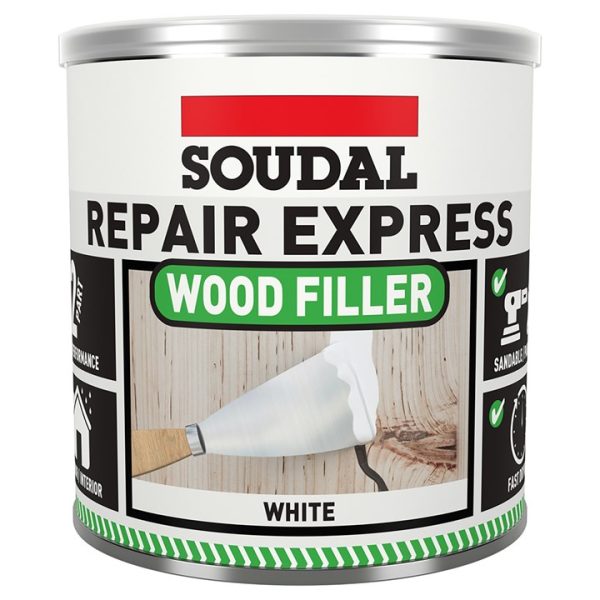 Soudal repair express wood filler 2 P - WHITE (1.5kg)