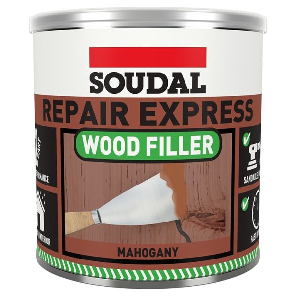 Soudal repair express wood filler 2 P - MAHOGANY (1.5kg)