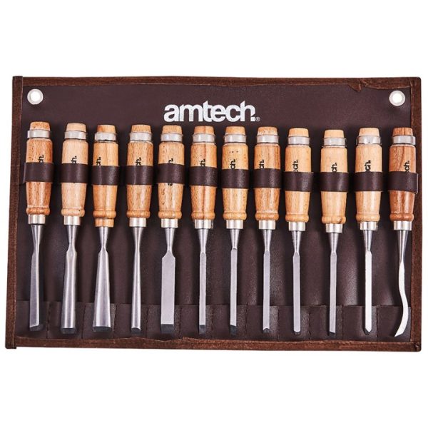 12 Piece wood carving chisel set