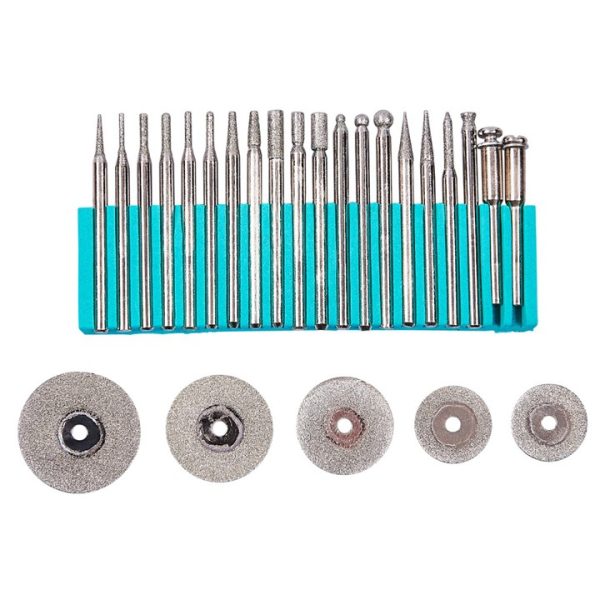 25 Piece diamond-coated polishing set