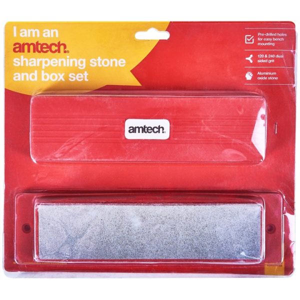 200mm (8") Combination sharpening stone and box set