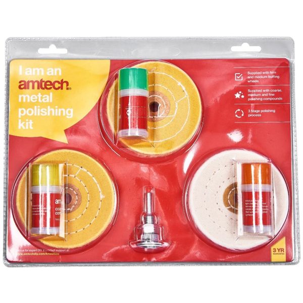 3 Piece metal polishing set