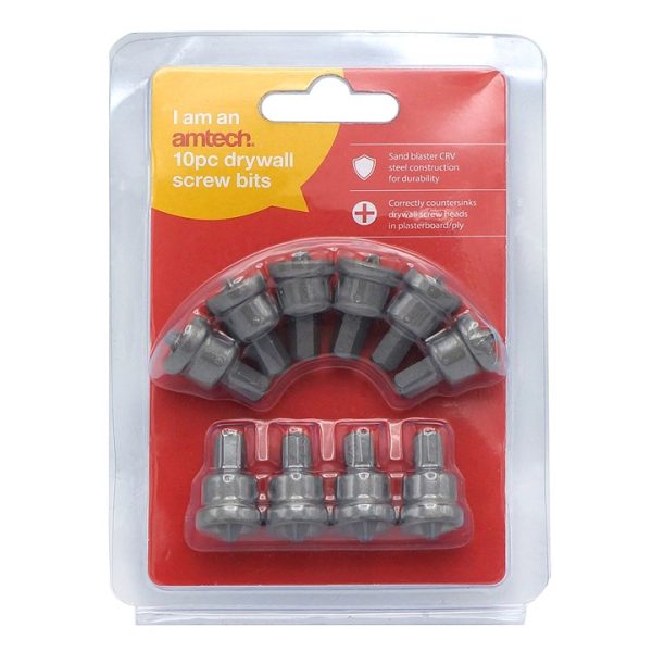 10 Piece drywall screw adaptor set