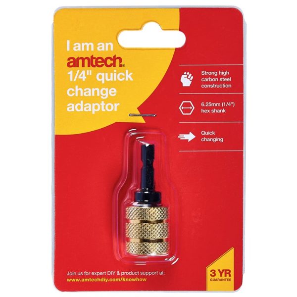 6mm (1/4") Quick change adapter