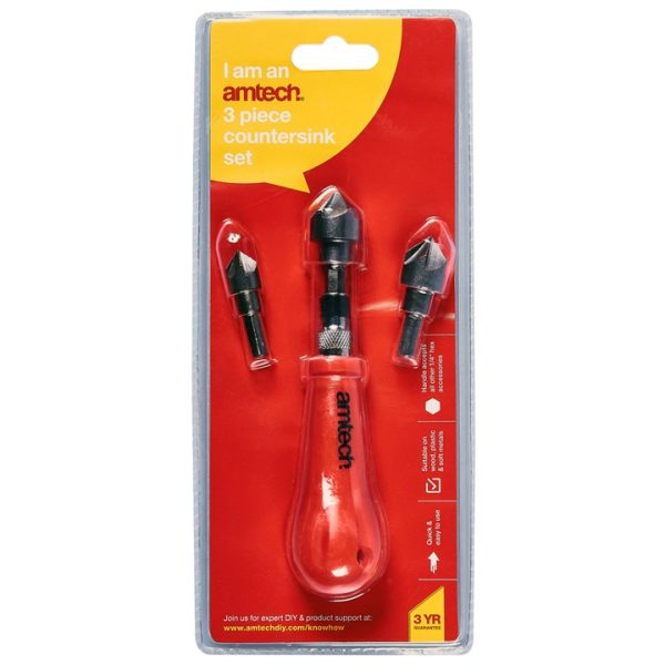 3 piece countersink set