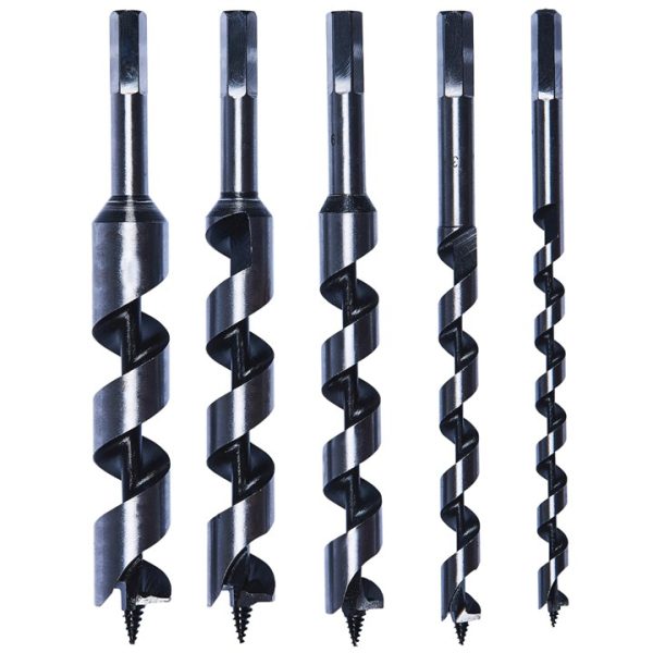 5 Piece auger drill bit set (200mm length)