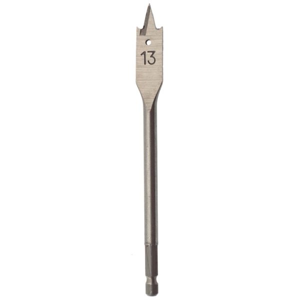 13mm x 152mm quick change flat wood bit