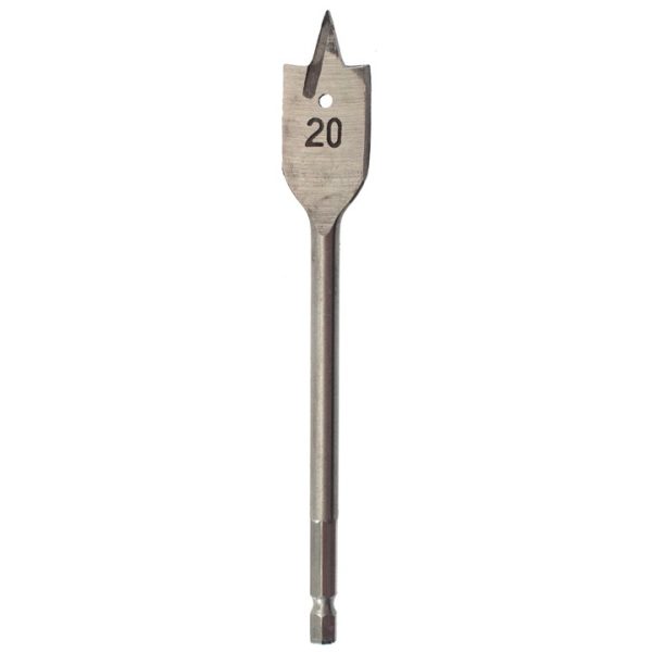 20mm x 152mm quick change flat wood bit