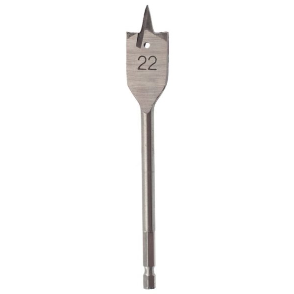 22mm x 152mm quick change flat wood bit