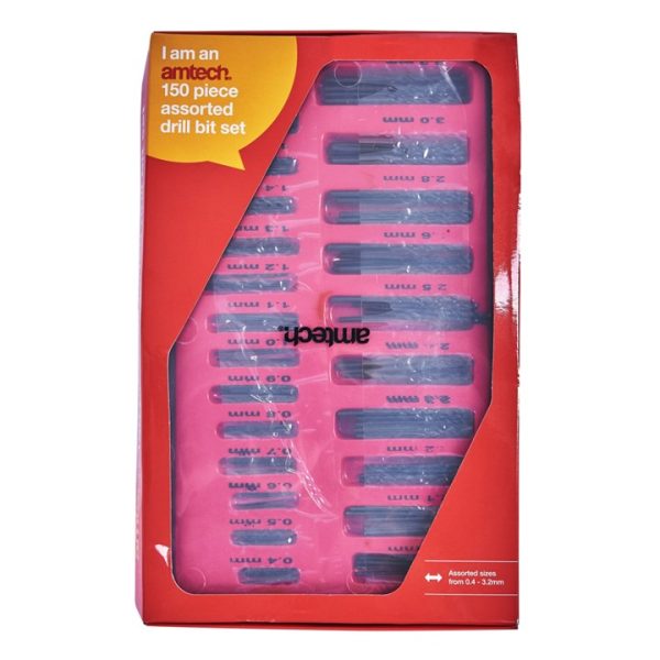 150 Piece assorted drill bit set