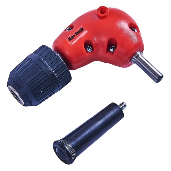 10mm (3/8") Right angle drill attachment with keyless chuck