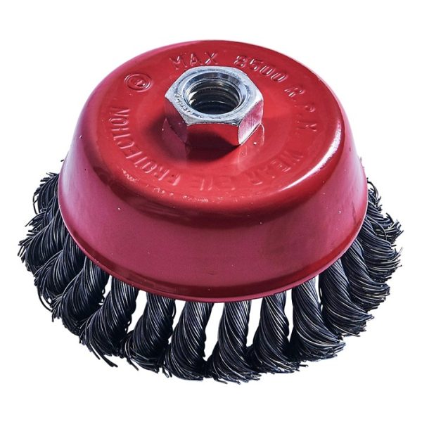 100mm (4") Twist knot wire cup brush