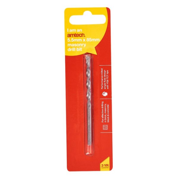 5.5mm x 85mm Masonry drill bit