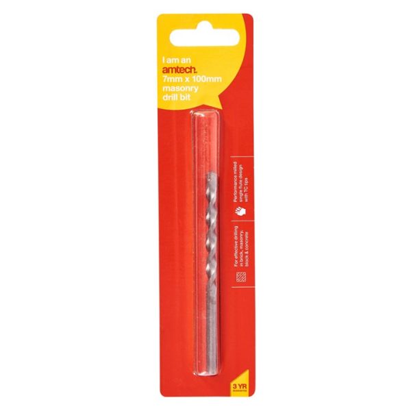 7mm x 100mm Masonry drill bit