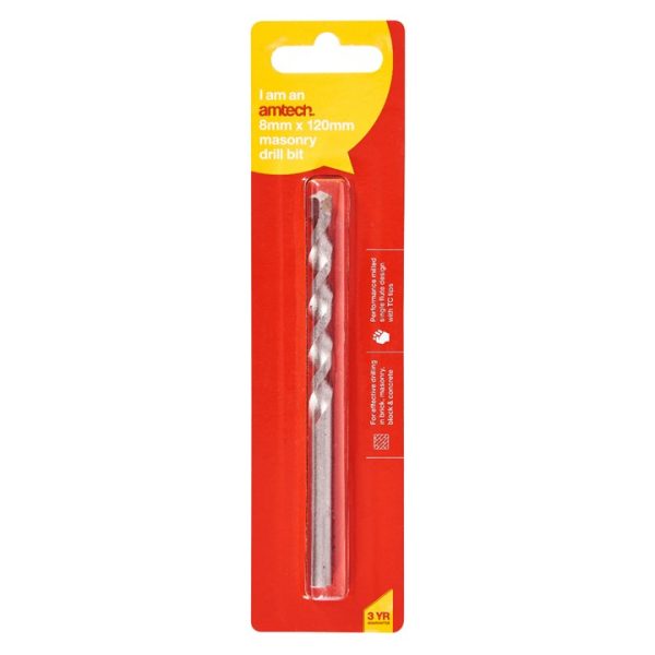 8mm x 75mm Masonry drill bit