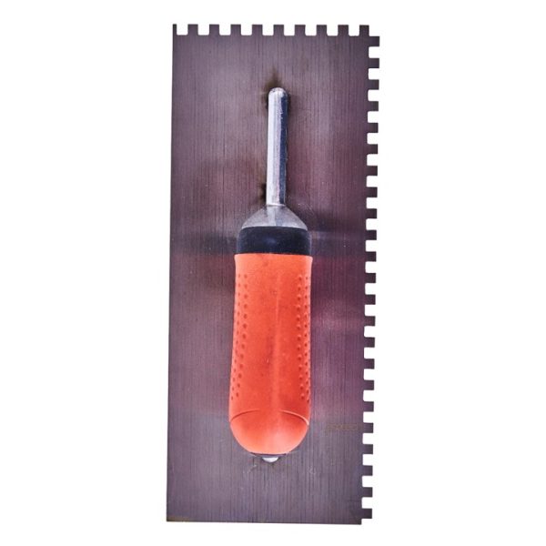 280mm (11") Notched float trowel with soft grip handle