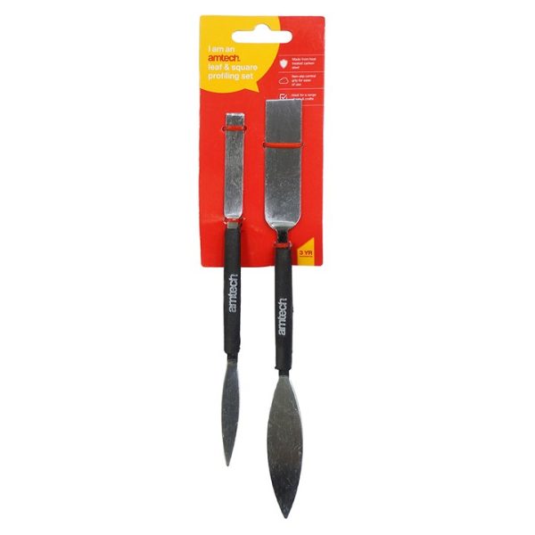 2 Piece leaf and square profiling tool set