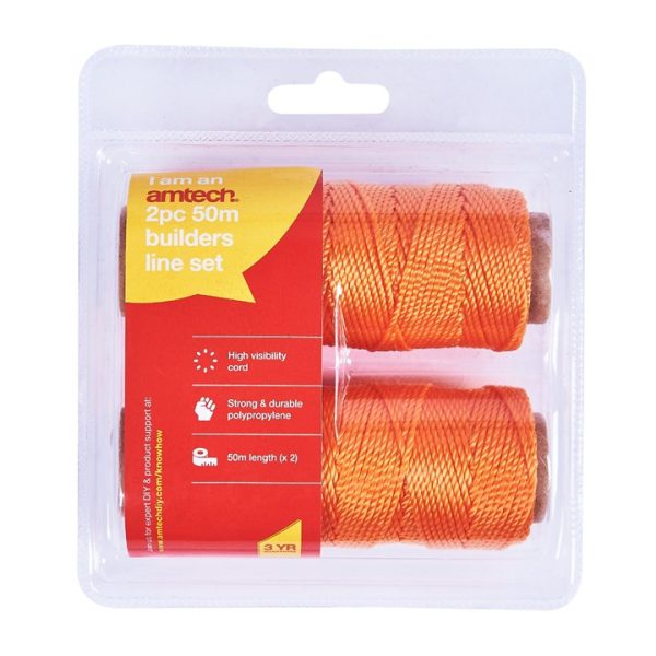 50m (165ft) builder's line (2 pack)