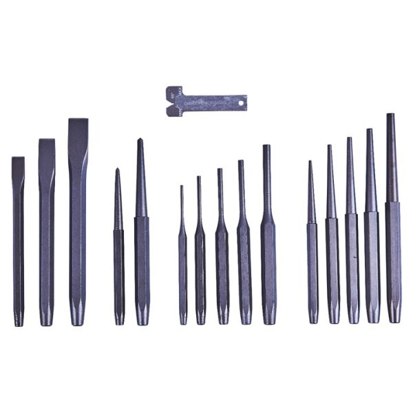 16 Piece mechanic's punch and chisel set