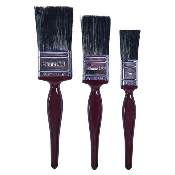 3 Piece no bristle loss paint brush set