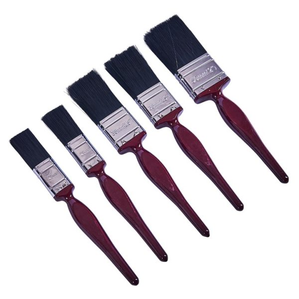 5 Piece no bristle loss paint brush set