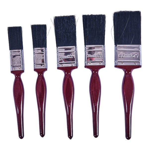 5 Piece no bristle loss paint brush set