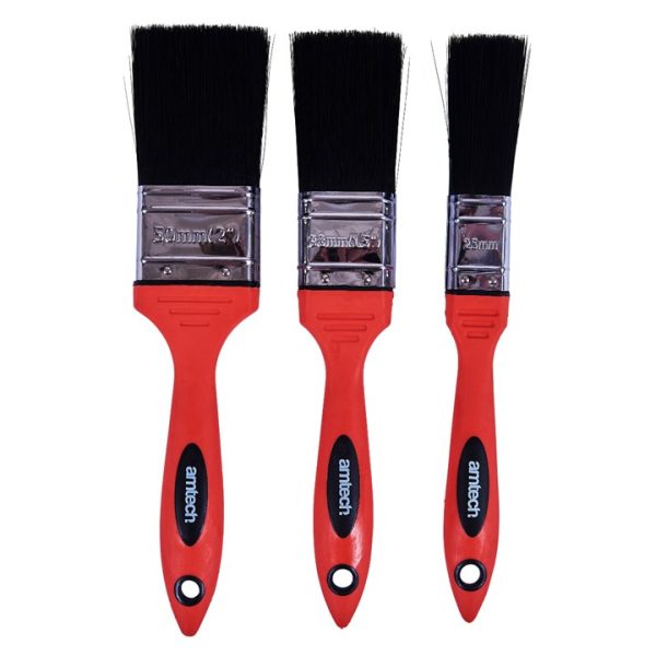 3 Piece no bristle loss paint brush set