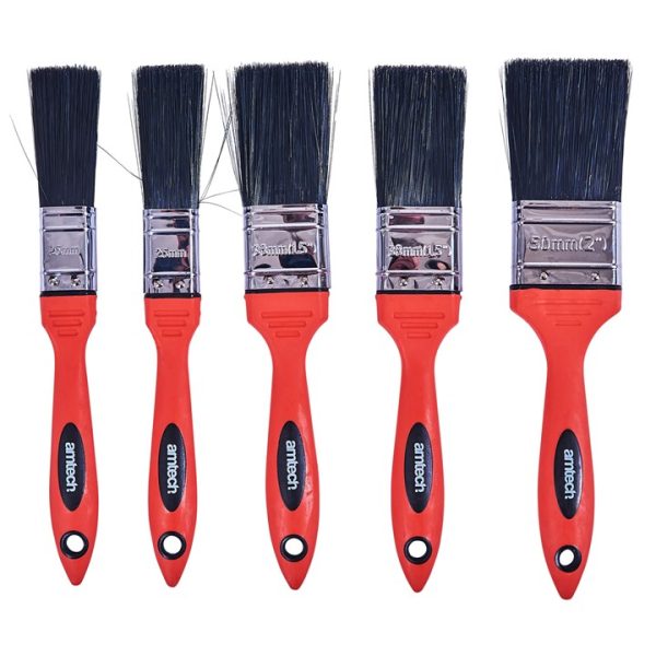 5 Piece no bristle loss paint brush set