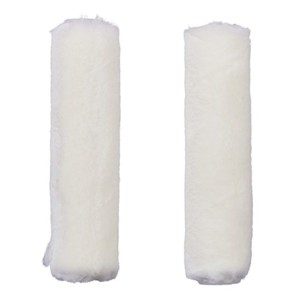 2 Piece 100mm (4") extra short pile (4mm) roller sleeve - mohair