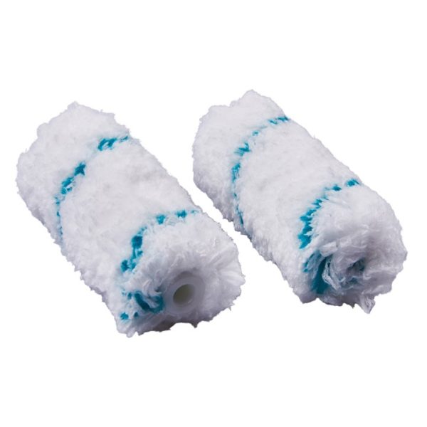 2 Piece 100mm (4") long pile (18mm) roller sleeve - microfibre