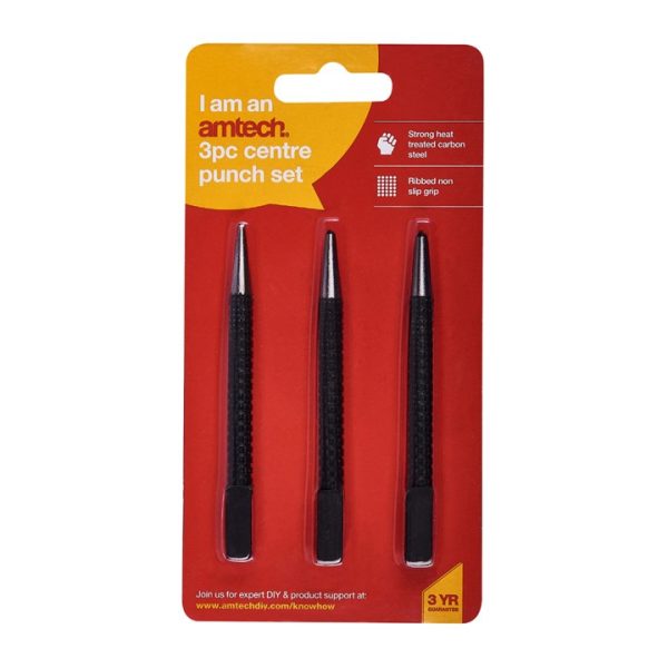 3 Piece centre punch set