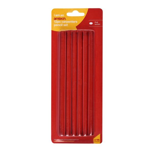 12 Piece carpenter's pencil set