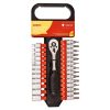 27 Piece 1/4" drive socket and bit set