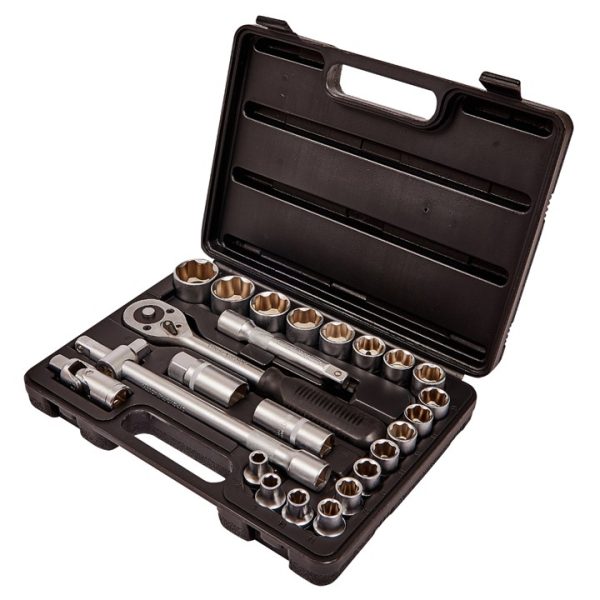 25 Piece 1/2" drive socket set