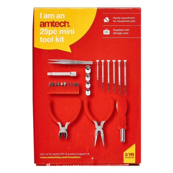 25 Piece mini tool kit