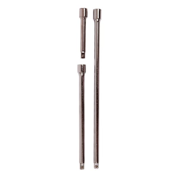 3 Piece 6mm (1/4'') short extension bar set