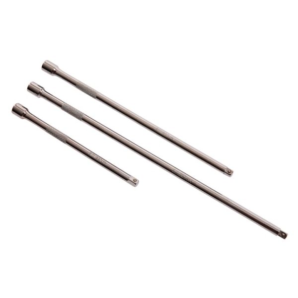 3 Piece 6mm (1/4") extension bar set