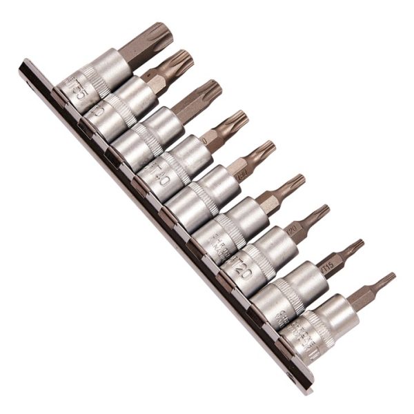 10 Piece 9.5mm (3/8") Torx socket set