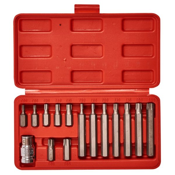 15 Piece torque bit and socket set