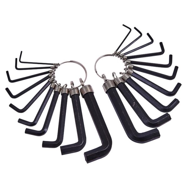 20 Piece hex key set and keyring