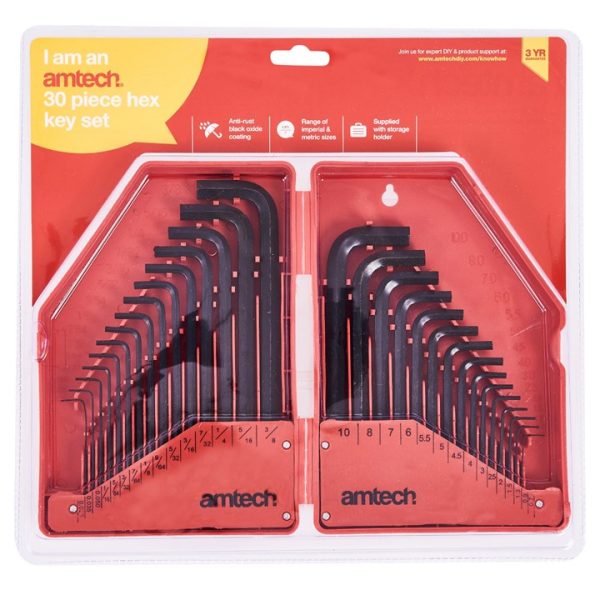 30 Piece hex key set