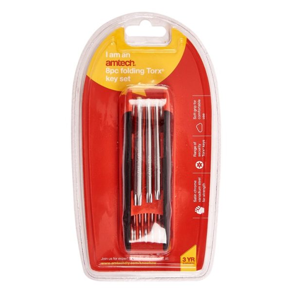 8 Piece folding Torx key set