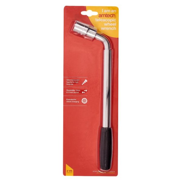 Telescopic wheel wrench