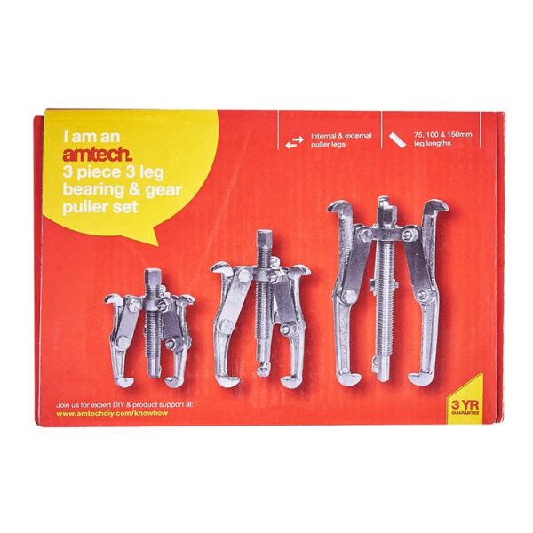 3 Piece bearing puller set