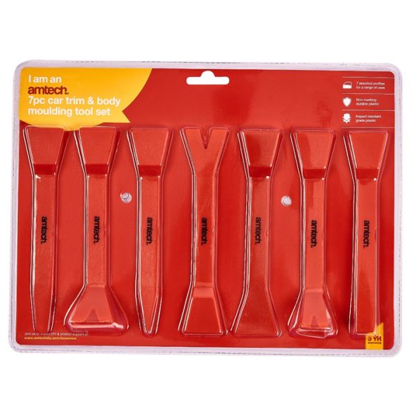 7 Piece car trim and body moulding tool set