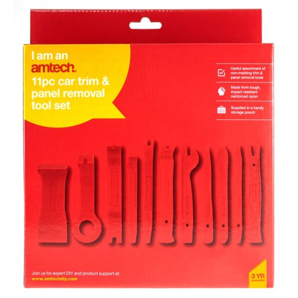 11 Piece car trim and panel removal tool kit